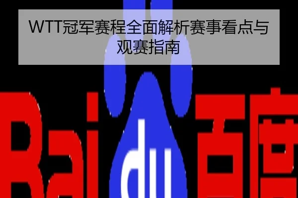 WTT冠军赛程全面解析赛事看点与观赛指南